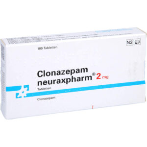 Clonazepam Neuraxpharm 2 mg Tabletten. Alle klinischen Formen der Epilepsie und Krampfanfälle bei Säuglingen, Kindern und Erwachsenen,
