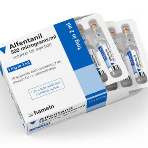 Alfentanil 500 mcg/ml online auf Rezept kaufen,ist zur Anwendung bei Neugeborenen, Säuglingen und Kindern als Opioid in Kombination mit